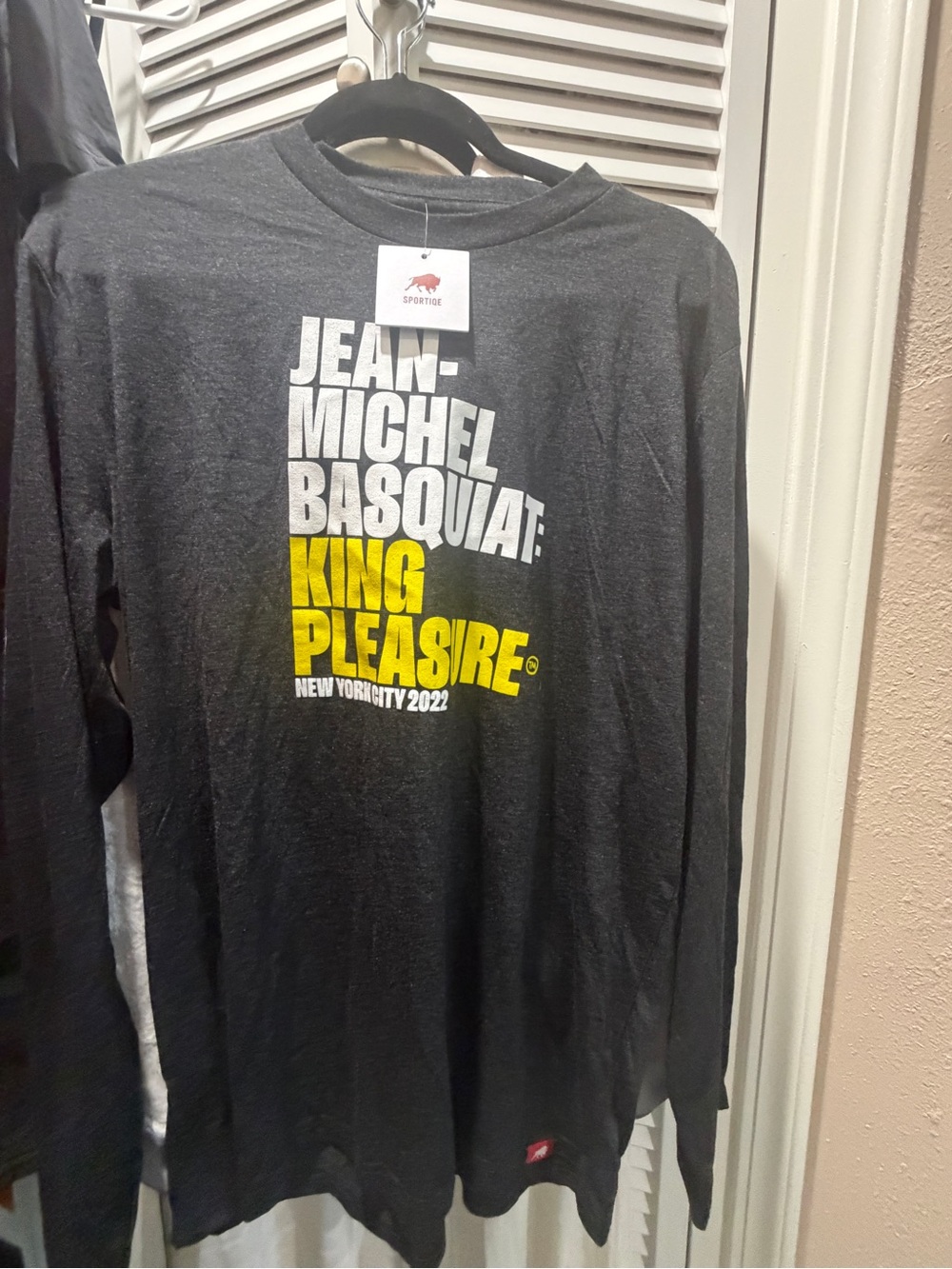 Jean-Michel Basquiat King Pleasure Long Sleeve Tee - Black & Yellow